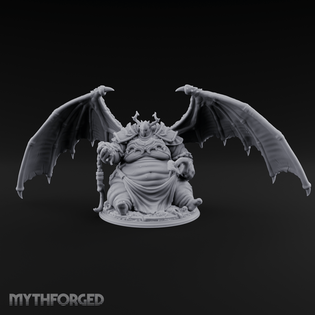 Wings Spread Wide Demon Lord Miniature for Dungeons and Dragons, Pathfinder or other TTRPGs