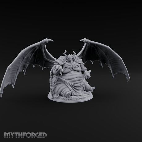 Wings Spread Wide Demon Lord Miniature for Dungeons and Dragons, Pathfinder or other TTRPGs