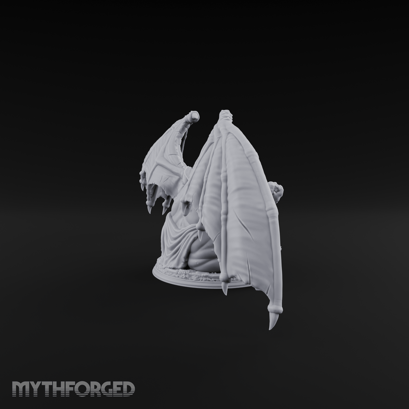 Wings Spread Wide Demon Lord Miniature for Dungeons and Dragons, Pathfinder or other TTRPGs