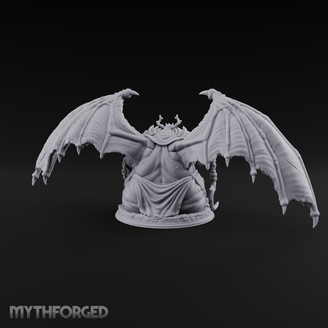 Wings Spread Wide Demon Lord Miniature for Dungeons and Dragons, Pathfinder or other TTRPGs