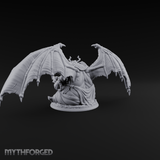Wings Spread Wide Demon Lord Miniature for Dungeons and Dragons, Pathfinder or other TTRPGs