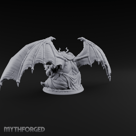 Wings Spread Wide Demon Lord Miniature for Dungeons and Dragons, Pathfinder or other TTRPGs
