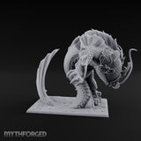 Body Coiling Koi Dragon Miniature for Dungeons and Dragons, Pathfinder or other TTRPGs