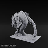 Body Coiling Koi Dragon Miniature for Dungeons and Dragons, Pathfinder or other TTRPGs