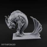 Body Coiling Koi Dragon Miniature for Dungeons and Dragons, Pathfinder or other TTRPGs