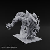 Body Coiling Koi Dragon Miniature for Dungeons and Dragons, Pathfinder or other TTRPGs