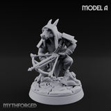 Bolt And Arrow Loosing Kobold Scout A Miniature for Dungeons and Dragons, Pathfinder or other TTRPGs