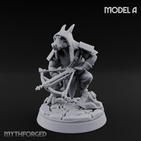 Bolt And Arrow Loosing Kobold Scout A Miniature for Dungeons and Dragons, Pathfinder or other TTRPGs