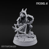 Bolt And Arrow Loosing Kobold Scout A Miniature for Dungeons and Dragons, Pathfinder or other TTRPGs