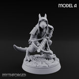 Bolt And Arrow Loosing Kobold Scout A Miniature for Dungeons and Dragons, Pathfinder or other TTRPGs