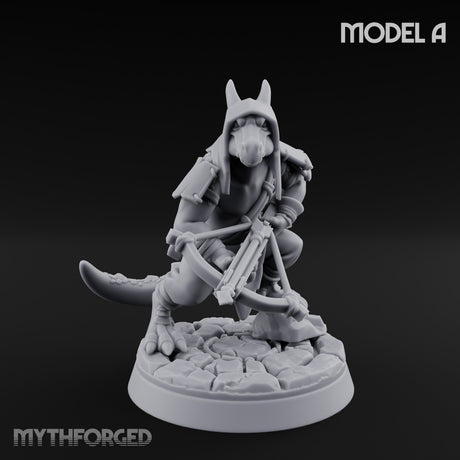 Bolt And Arrow Loosing Kobold Scout A Miniature for Dungeons and Dragons, Pathfinder or other TTRPGs