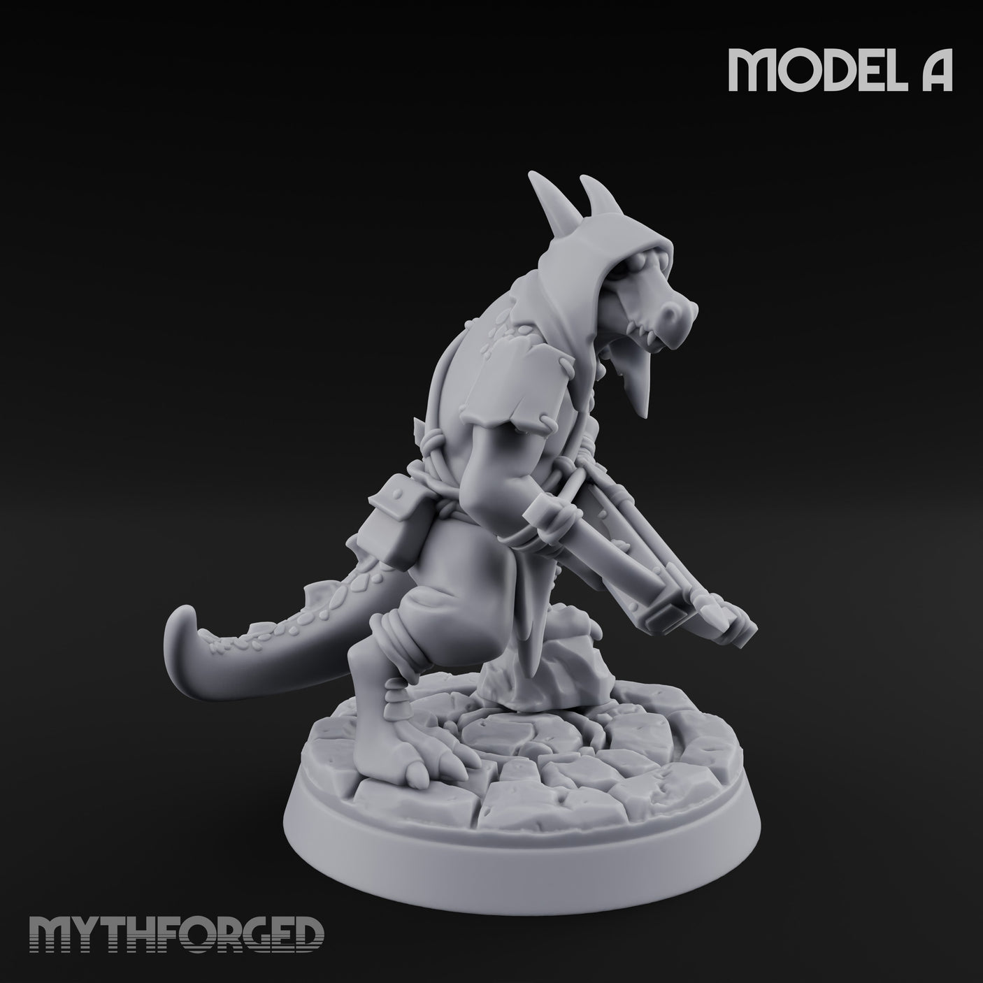Bolt And Arrow Loosing Kobold Scout A Miniature for Dungeons and Dragons, Pathfinder or other TTRPGs