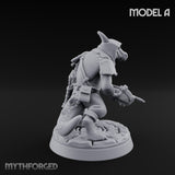 Bolt And Arrow Loosing Kobold Scout A Miniature for Dungeons and Dragons, Pathfinder or other TTRPGs
