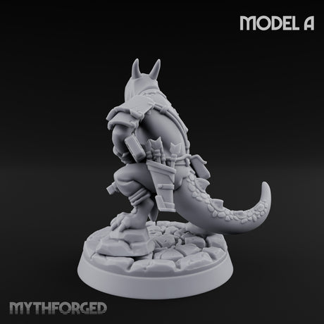 Bolt And Arrow Loosing Kobold Scout A Miniature for Dungeons and Dragons, Pathfinder or other TTRPGs