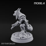 Bolt And Arrow Loosing Kobold Scout A Miniature for Dungeons and Dragons, Pathfinder or other TTRPGs