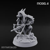 Bolt And Arrow Loosing Kobold Scout A Miniature for Dungeons and Dragons, Pathfinder or other TTRPGs