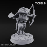 Bolt And Arrow Loosing Kobold Scout B Miniature for Dungeons and Dragons, Pathfinder or other TTRPGs