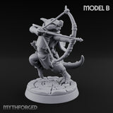 Bolt And Arrow Loosing Kobold Scout B Miniature for Dungeons and Dragons, Pathfinder or other TTRPGs