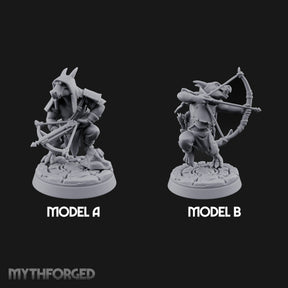 Bolt And Arrow Loosing Kobold Scouts Miniature for Dungeons and Dragons, Pathfinder or other TTRPGs