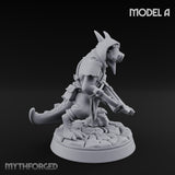 Bolt And Arrow Loosing Kobold Scouts Miniature for Dungeons and Dragons, Pathfinder or other TTRPGs