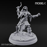 Bolt And Scythe Wielding Skeleton Ranged Warrior C Miniature for Dungeons and Dragons, Pathfinder or other TTRPGs