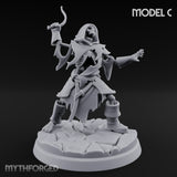 Bolt And Scythe Wielding Skeleton Ranged Warrior C Miniature for Dungeons and Dragons, Pathfinder or other TTRPGs
