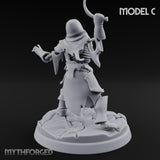 Bolt And Scythe Wielding Skeleton Ranged Warrior C Miniature for Dungeons and Dragons, Pathfinder or other TTRPGs