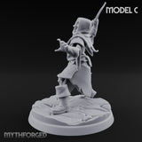 Bolt And Scythe Wielding Skeleton Ranged Warrior C Miniature for Dungeons and Dragons, Pathfinder or other TTRPGs