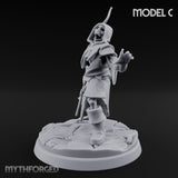 Bolt And Scythe Wielding Skeleton Ranged Warrior C Miniature for Dungeons and Dragons, Pathfinder or other TTRPGs