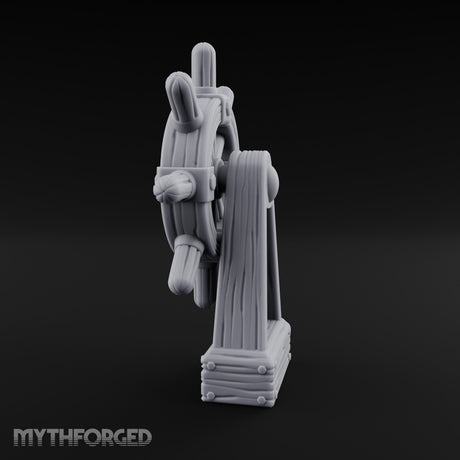 Bolt-Banded Grain-Streaked Ship Helm Stand gallery 3