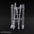 Bolt-Banded Polearm-Stacked Tribal Spear Rack
