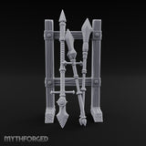 Bolt-Banded Polearm-Stacked Tribal Spear Rack gallery 1