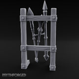Bolt-Banded Polearm-Stacked Tribal Spear Rack gallery 5