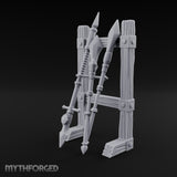 Bolt-Banded Polearm-Stacked Tribal Spear Rack gallery 8