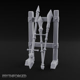 Bolt-Banded Polearm-Stacked Tribal Spear Rack gallery 9