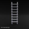 Bolt-Jointed Plank-Runged Wooden Ladder Miniature for Dungeons and Dragons, Pathfinder or other TTRPGs