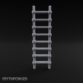 Bolt-Jointed Plank-Runged Wooden Ladder Miniature for Dungeons and Dragons, Pathfinder or other TTRPGs