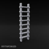 Bolt-Jointed Plank-Runged Wooden Ladder Miniature for Dungeons and Dragons, Pathfinder or other TTRPGs