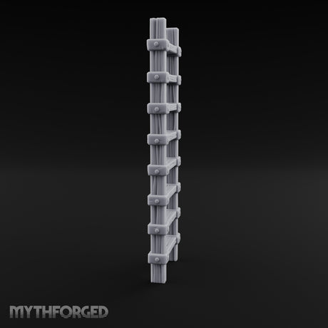 Bolt-Jointed Plank-Runged Wooden Ladder Miniature for Dungeons and Dragons, Pathfinder or other TTRPGs