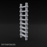 Bolt-Jointed Plank-Runged Wooden Ladder Miniature for Dungeons and Dragons, Pathfinder or other TTRPGs