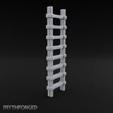 Bolt-Jointed Plank-Runged Wooden Ladder Miniature for Dungeons and Dragons, Pathfinder or other TTRPGs