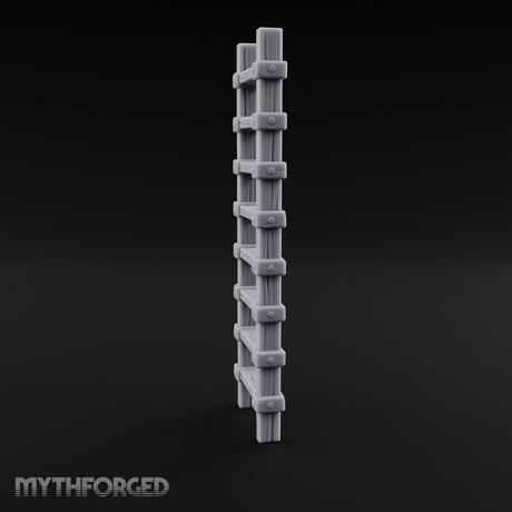 Bolt-Jointed Plank-Runged Wooden Ladder Miniature for Dungeons and Dragons, Pathfinder or other TTRPGs
