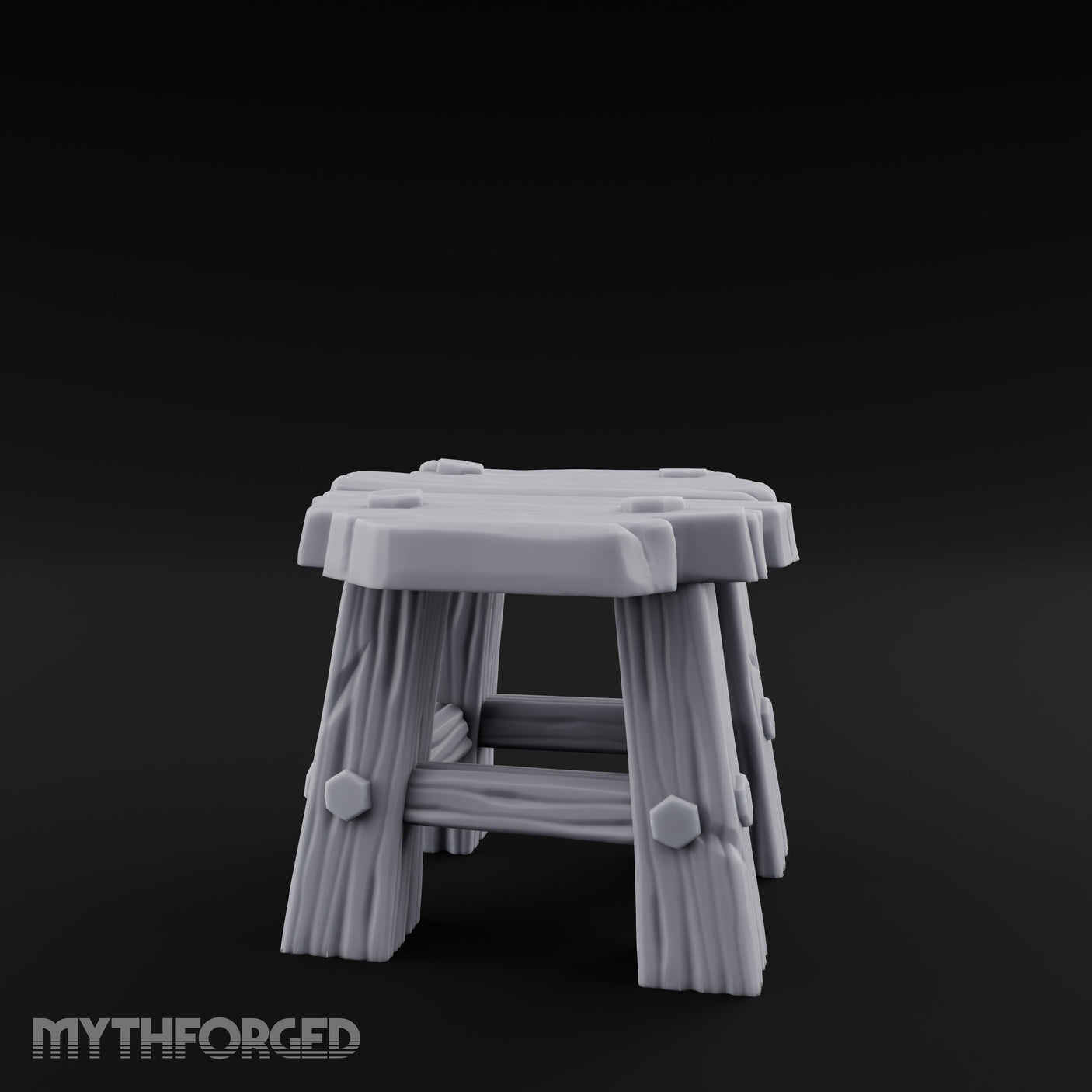 Bolt-Jointed Splinter-Topped Tavern Stool gallery 3