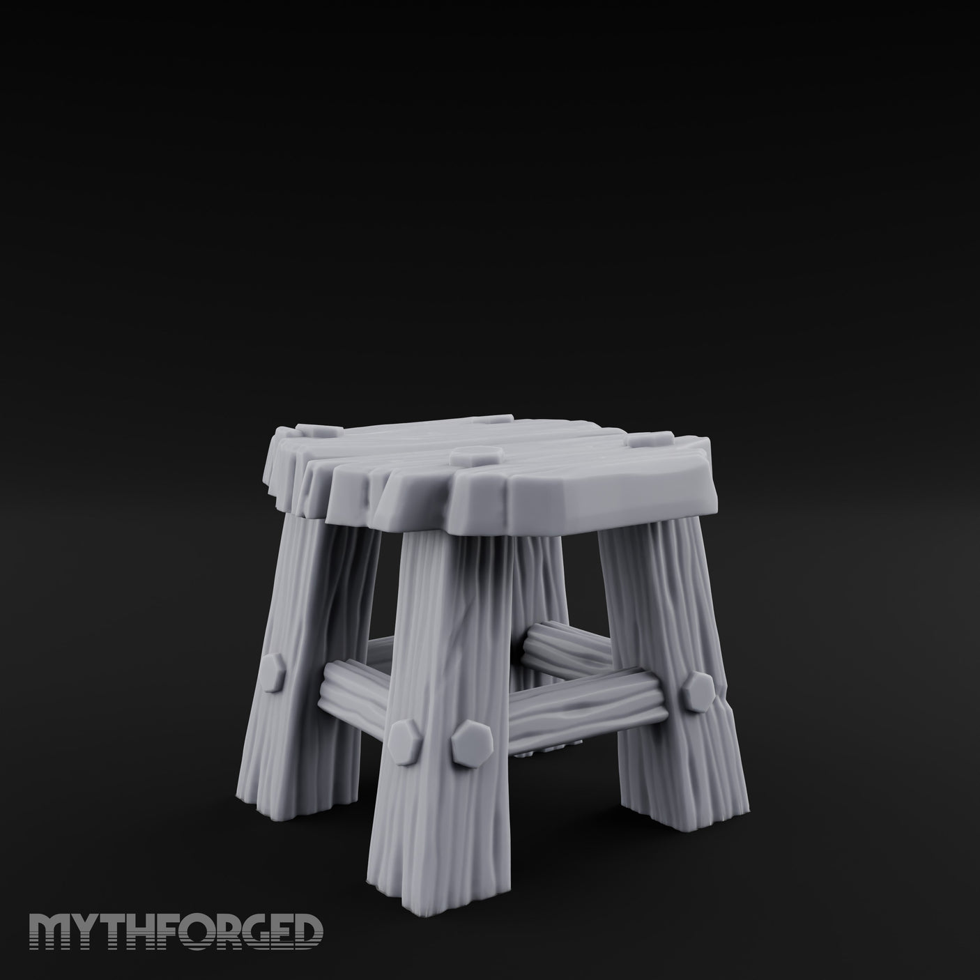 Bolt-Jointed Splinter-Topped Tavern Stool gallery 4