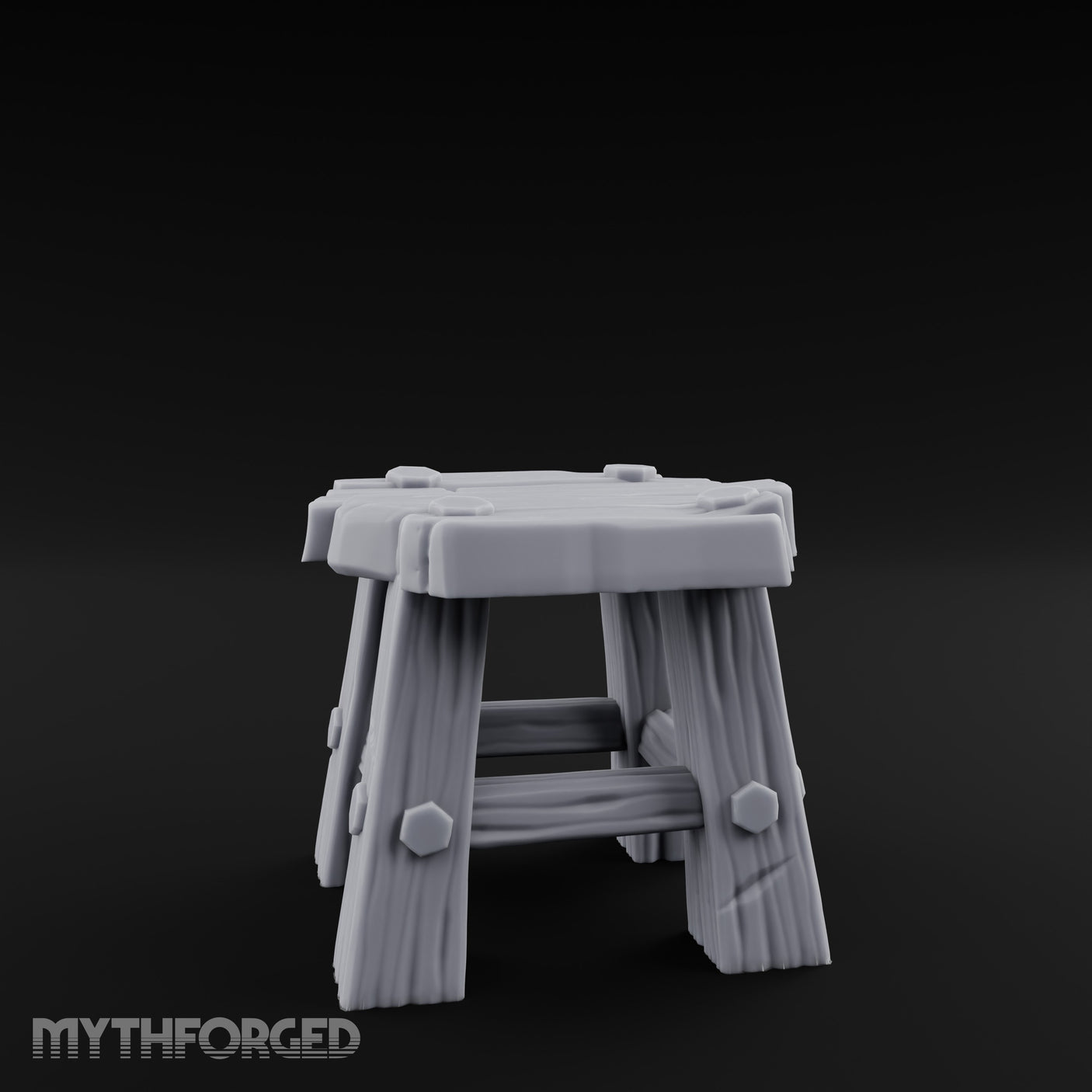 Bolt-Jointed Splinter-Topped Tavern Stool gallery 7