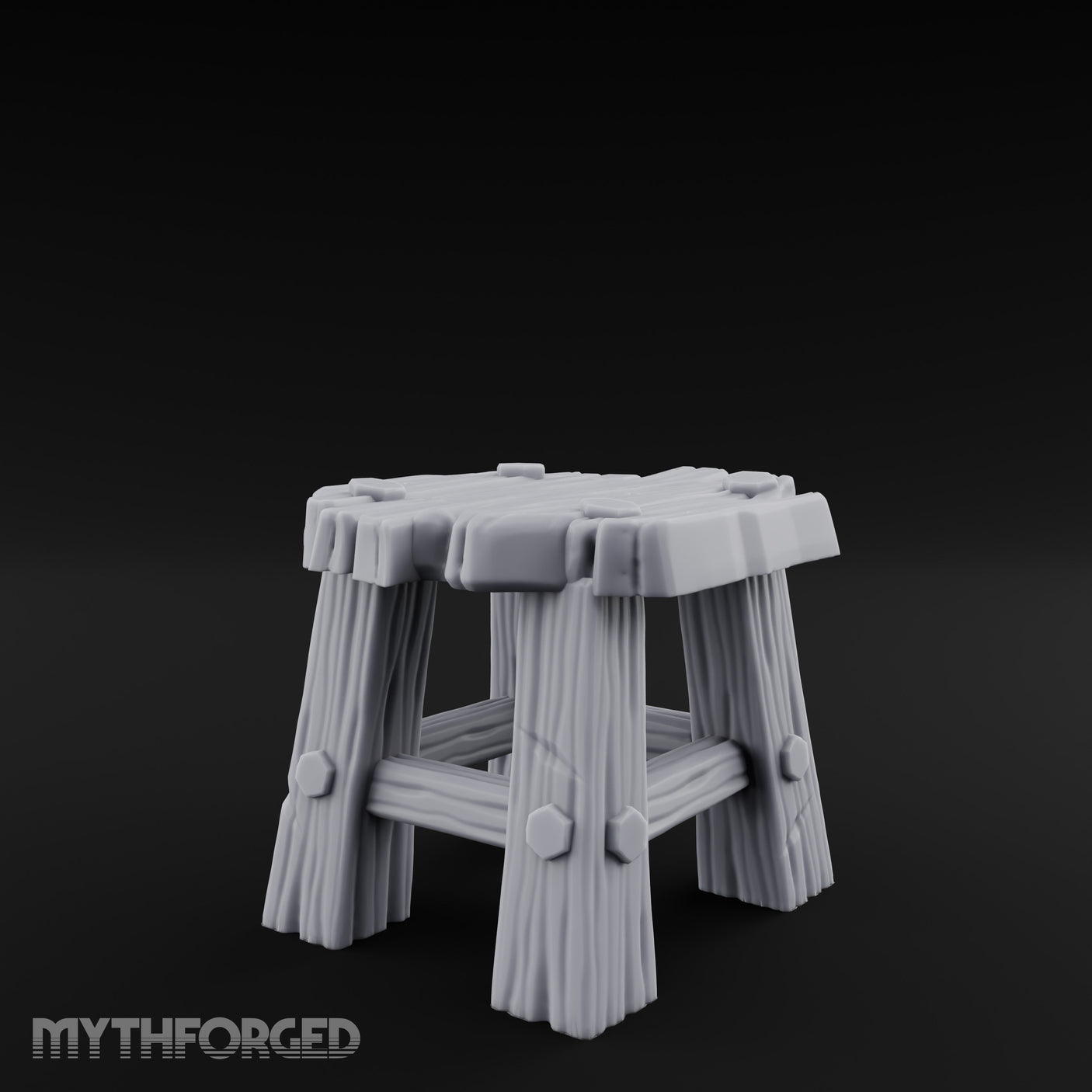 Bolt-Jointed Splinter-Topped Tavern Stool gallery 8