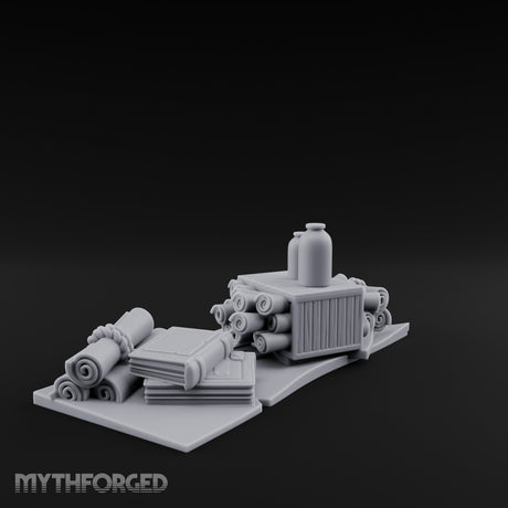Bolt-Rolled Jug-Topped Tailor's Fabric Market Clutter Miniature for Dungeons and Dragons, Pathfinder or other TTRPGs