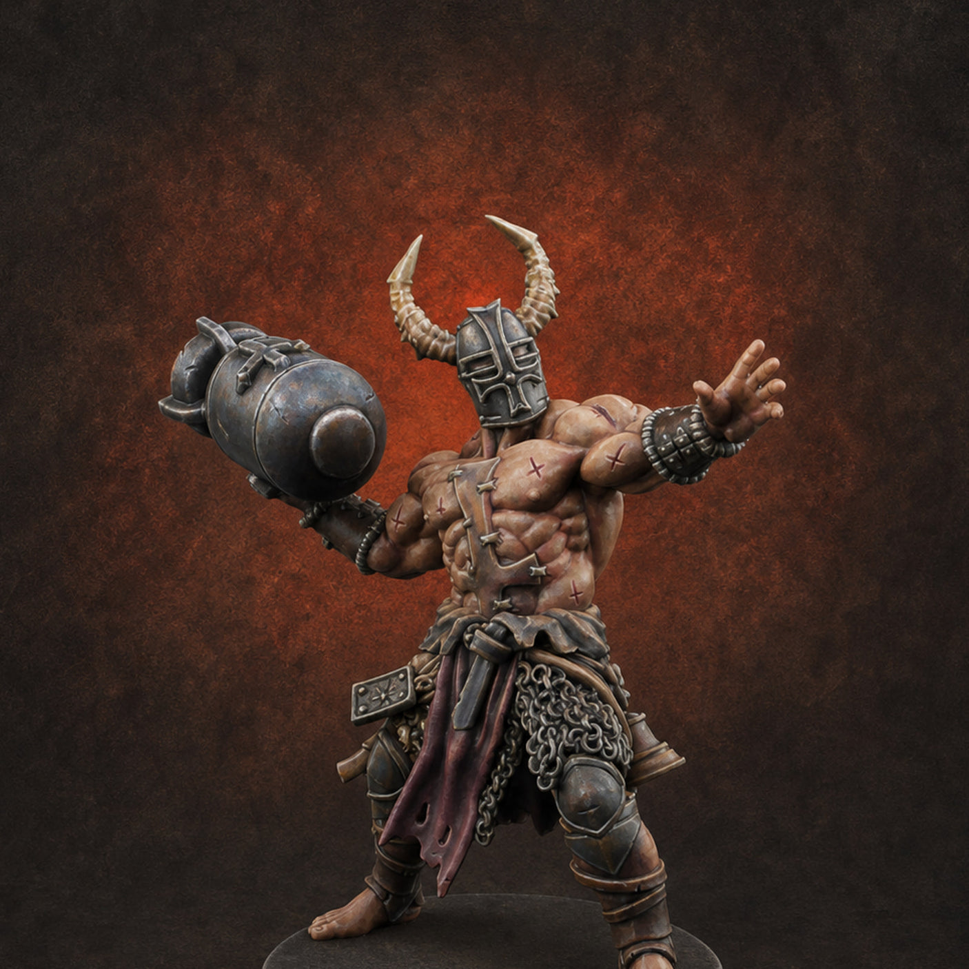 Bomb Hurling Artillery Witch — painted concept preview (miniature supplied unpainted)