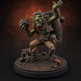 Bomb Sipping Goblin Demolitionist — painted concept preview (miniature supplied unpainted)