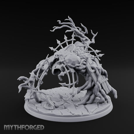 Bone And Branch Bursting Graveyard Golem Miniature for Dungeons and Dragons, Pathfinder or other TTRPGs